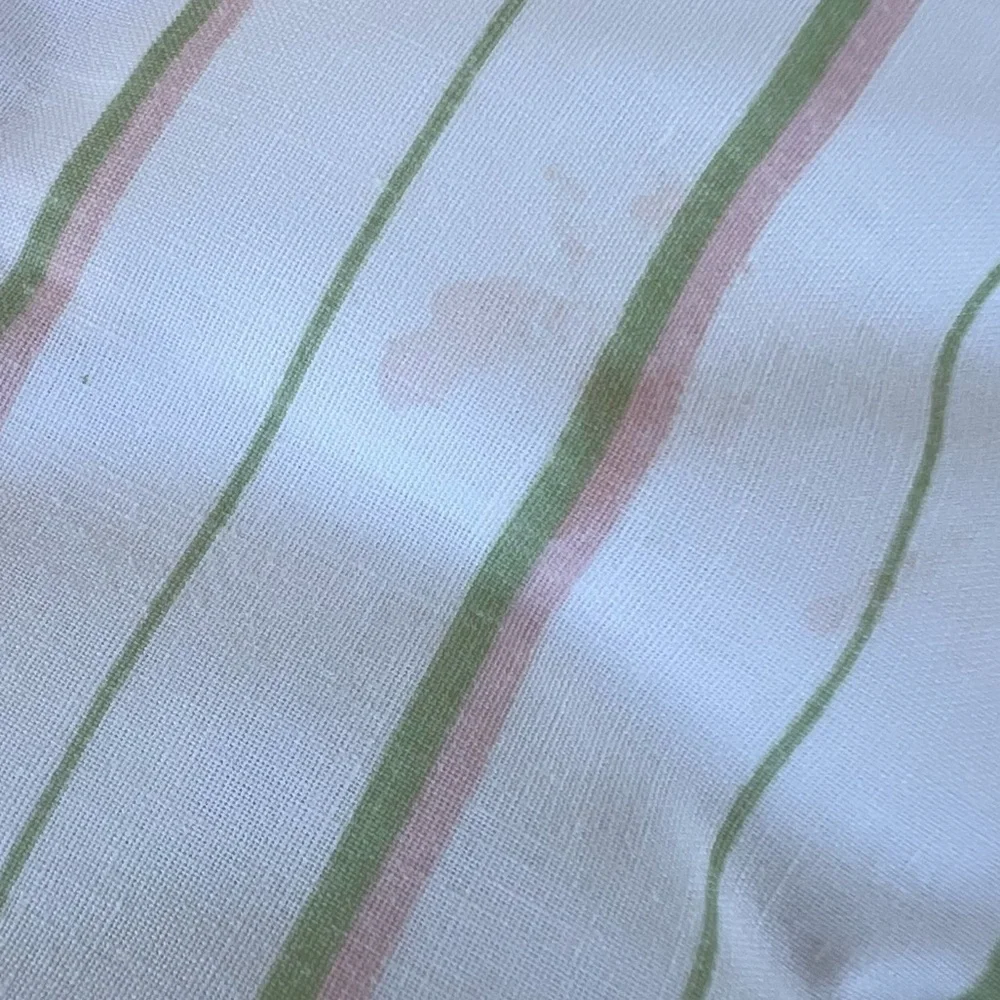 VTG 90s Laura Ashley Reversible Ruffled Twin Comforter Cottage Floral Stripe USA